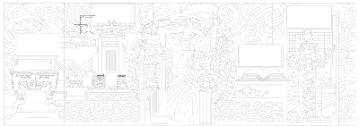 法院浮雕壁畫原創(chuàng)手繪設(shè)計稿