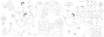 民族團結(jié)浮雕雕塑原創(chuàng)手繪設(shè)計稿