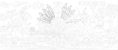 民族團結(jié)浮雕雕塑原創(chuàng)手繪設(shè)計稿