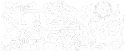 科技創新浮雕雕塑原創手繪設計稿
