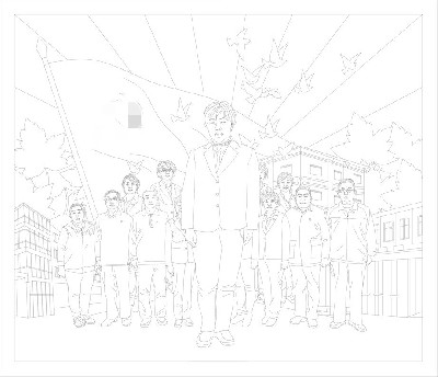 紅色黨建浮雕雕塑原創(chuàng)手繪設計稿