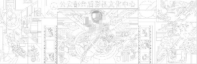 文化中心浮雕雕塑原創(chuàng)手繪設計稿